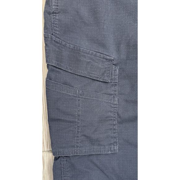 Carhartt Men’s Navy Blue Force Relaxed Fit Ripstop Cargo Work Pant Size 34x30 - Picture 4 of 9